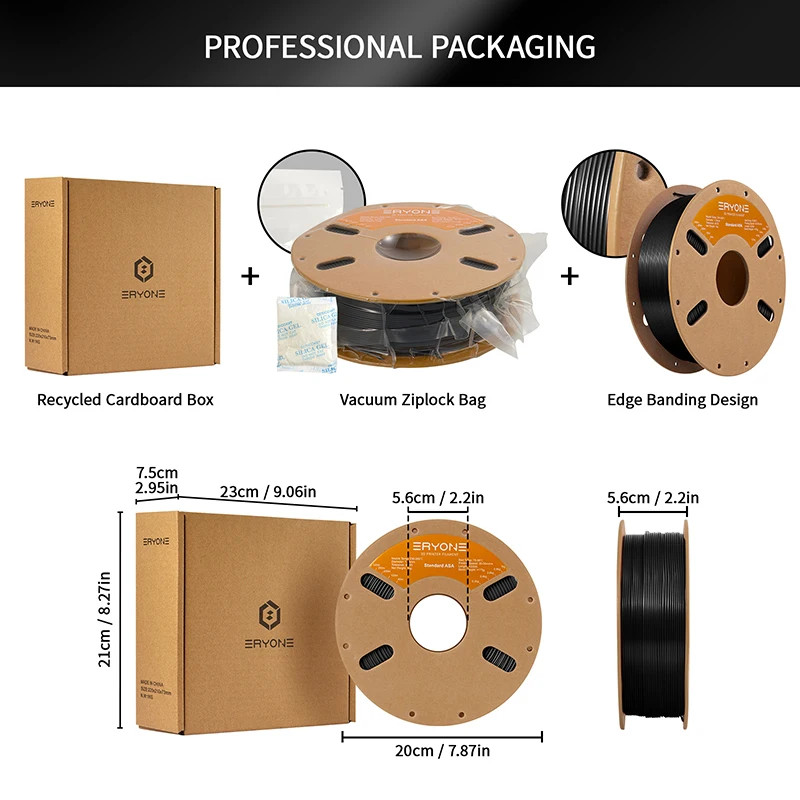 Immagine 5: Filamento Eryone 10KG ASA & HS-ASA 1.75mm, precisione dimensionale +/-0.03mm, resistente al calore e ai raggi UV per FDM all'ingrosso