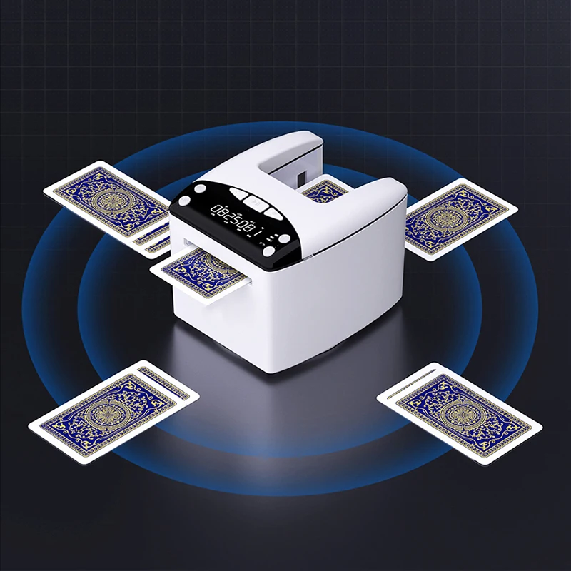 Automatic Card Dealer Dispenser Playing Card Dealing Tool 4000mAh Rechargeable Speed and Distance Adjustable Party Poker Device view 2