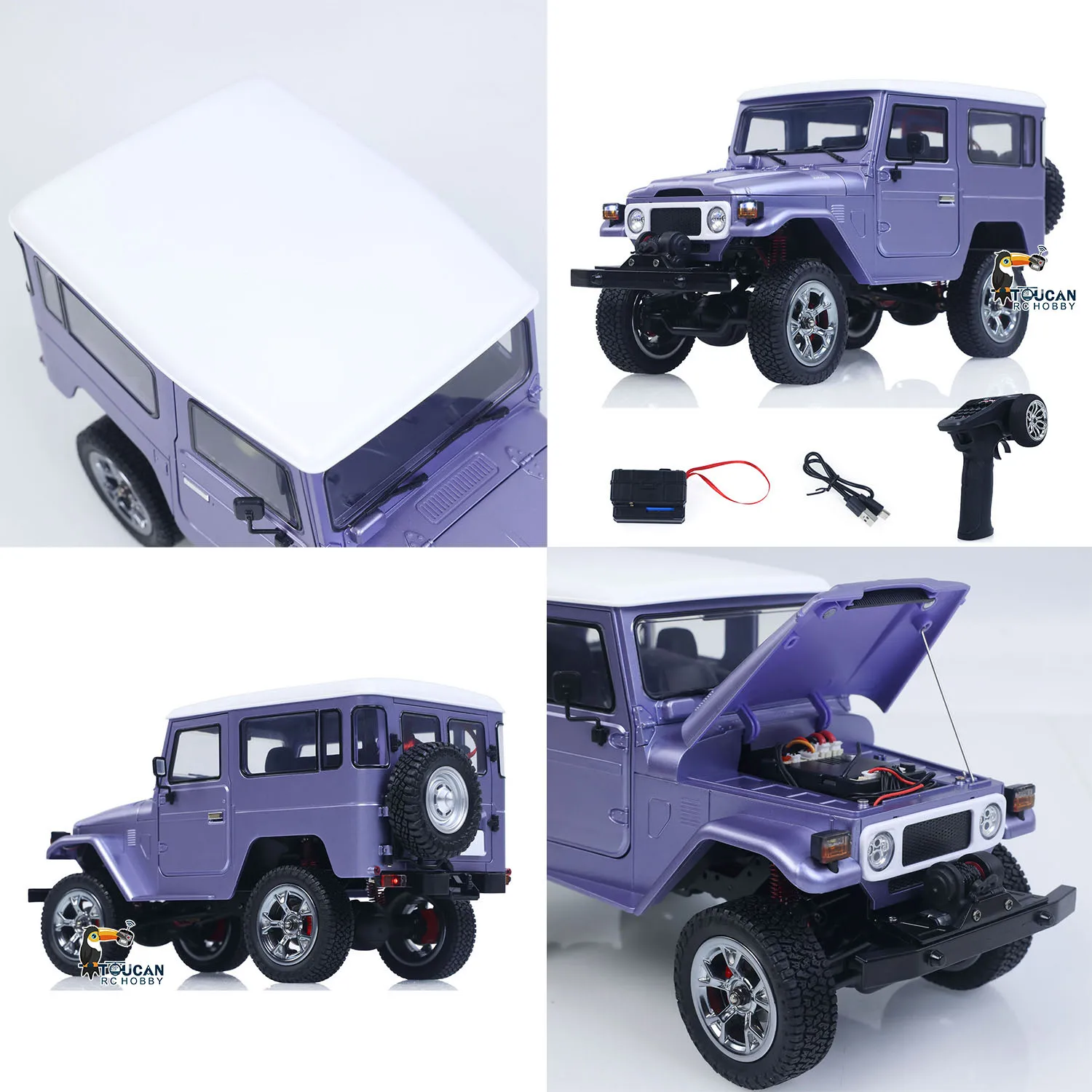 HG AWD 1/16 راديو التحكم على الطرق الوعرة سيارة HG4 211 محرك معدني مهاوي وحدة الدخان أضواء الأصوات تأثير RTR RC الزاحف لعبة مجسمة