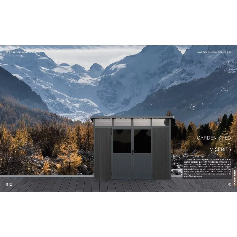 New Design M Series 11' X 7'  7.4 Square Meter  Garden Shed Tools Storage Shed Outdoor Plastic Bike Storage Shed