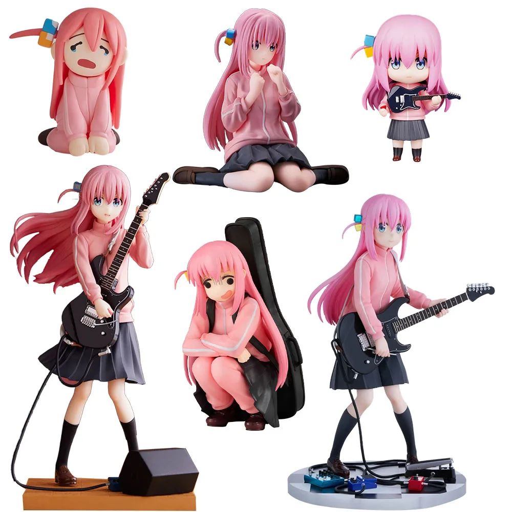 11CM Gotoh Hitori Figure Anime Bocchi The Rock Model Different Forms Toy Idol Gift Collection Ornaments Beautiful Girl PVC
