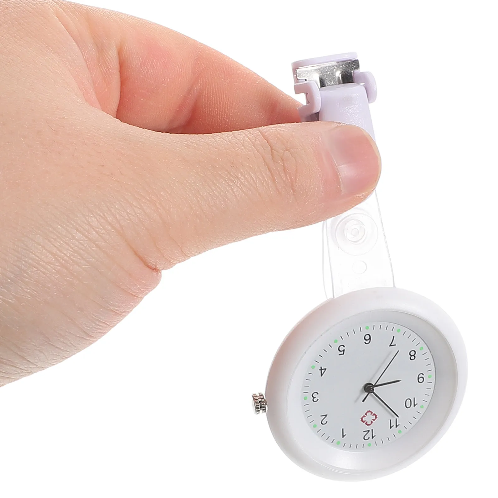 

Retractable Nurse Watch Lightweight Plastic Case Quartz Movement Clinical Nursing Watch for Women Professionals Hospital