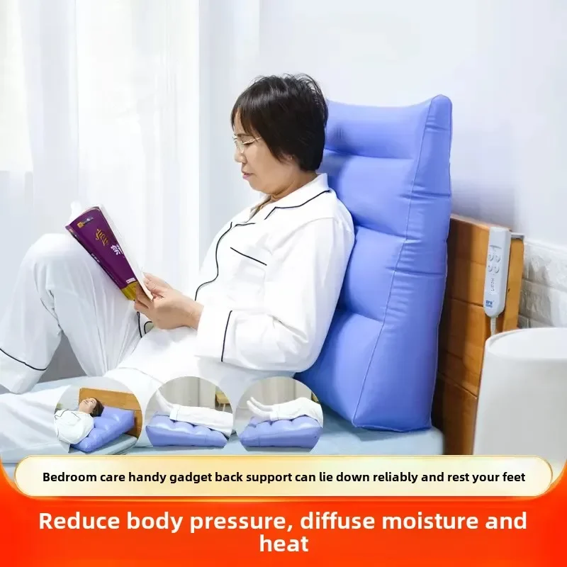 Care Bed Inflatable Triangle Pad PVC Wedge Pillow Back Support Elevation Leg Pillows Ergonomic Knee Cushion for Camping Sleeping