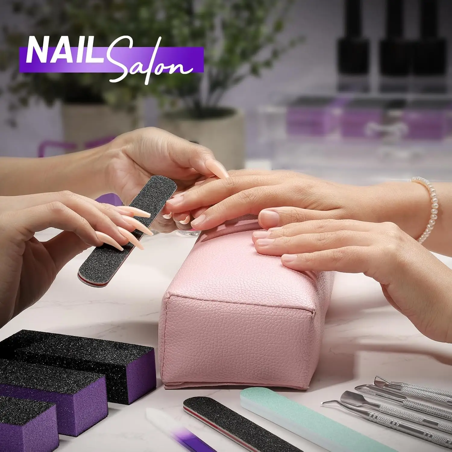 2/21 stuks nagelverzorgingsset nagelbuffers en vijlen nagelriemgereedschap kit nagelmanicure gereedschap vingernagelvijlset nagelriemtang