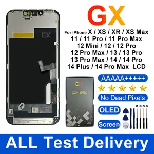 Bilashmart AMOLED GX iPhone X XS XSMAX Screen 11Pro MAX 12Pro 12Mini LCD 13 Display With 3D Touch Screen 13 Pro Max Digitizer 14Pro Max