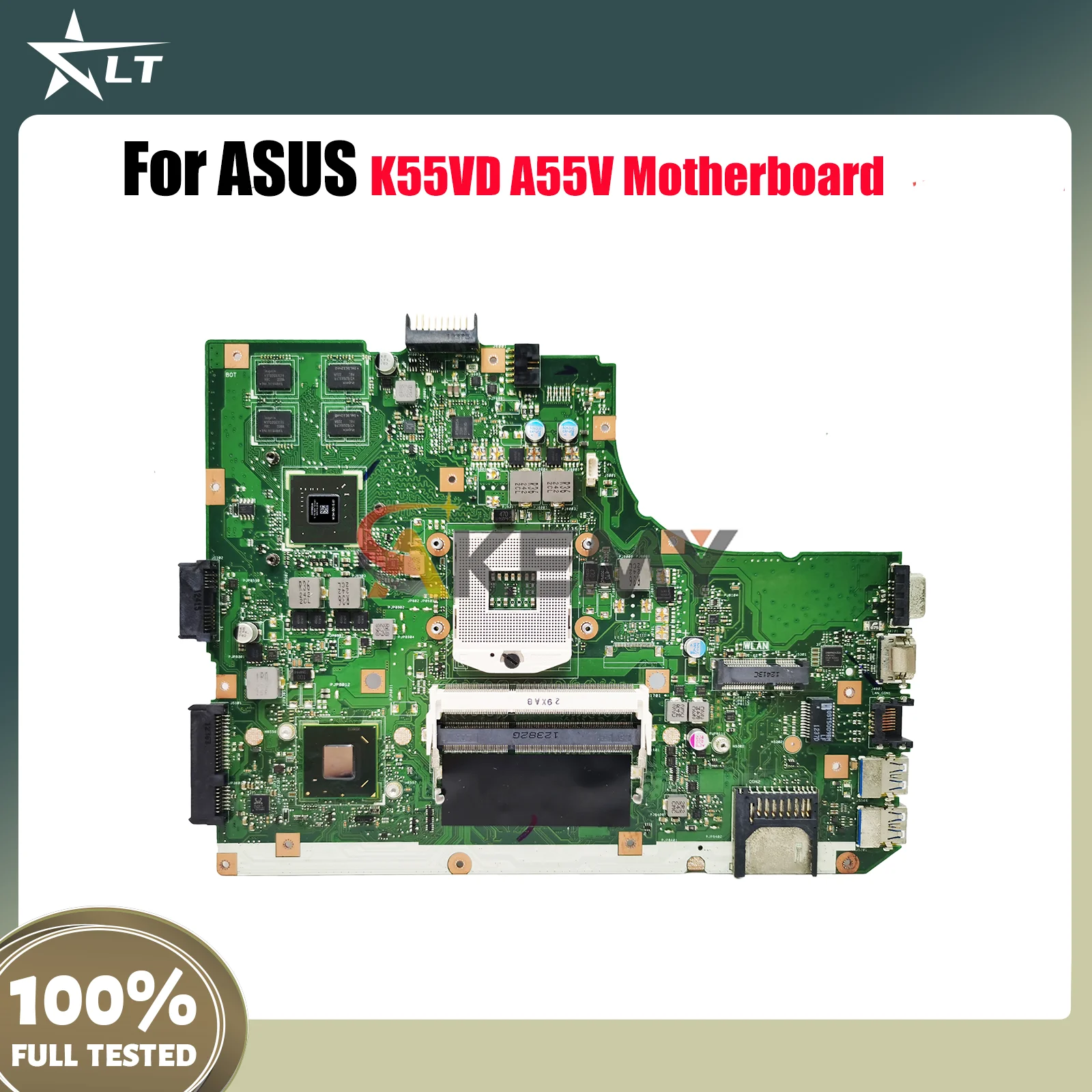 

K55VD Laptop Motherboard For ASUS K55VD K55VJ K55V K55VM Notebook Mainboard This item is in stock 100% tests OK fast shipping