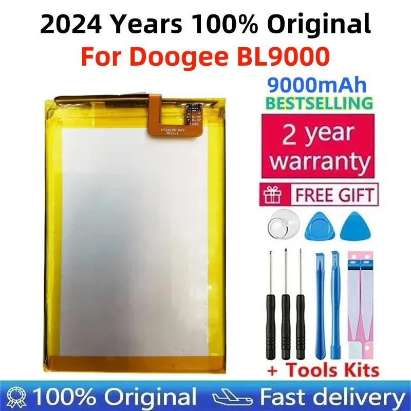 

100% Original 9000mAh For Doogee BL9000 Battery Replacement For Doogee BL9000 Batteries Bateria Smart Phone With Tools