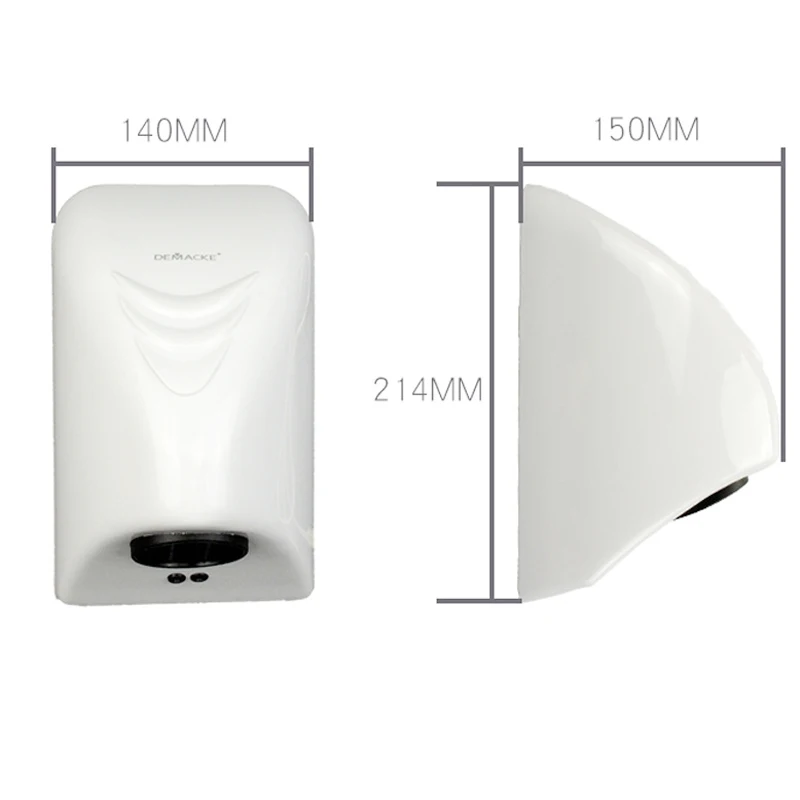 220V Automatic Induction Hand Dryer For Home Mini Bathroom Hot Air Electric Heater Hotel Bathroom Hand Dryer view 6