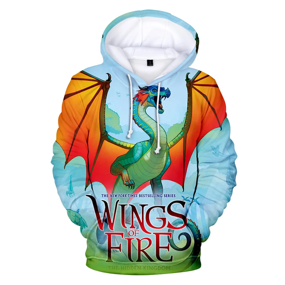 2 to 14 Years Kids Hoodies Wings Of Fire Clothing Boys Girls 3D Print Hoodie Sweatshirt Harajuku Cartoon Jacket Children Clothes