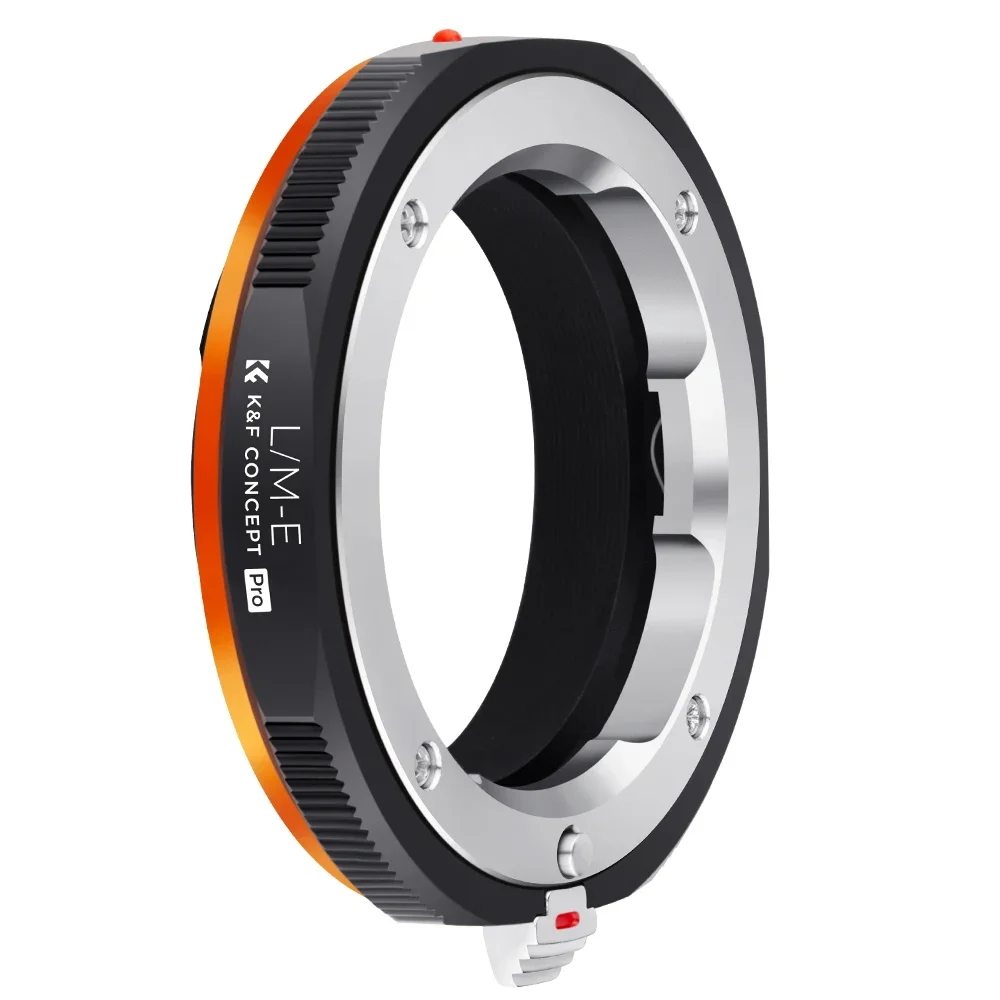 K&F CONCEPT-adapter voor Leica M-vattinglenzen naar Sony Nex Mount Body LM-NEX Pro lensadapter Ringlichaam van aluminium-magnesiumlegering