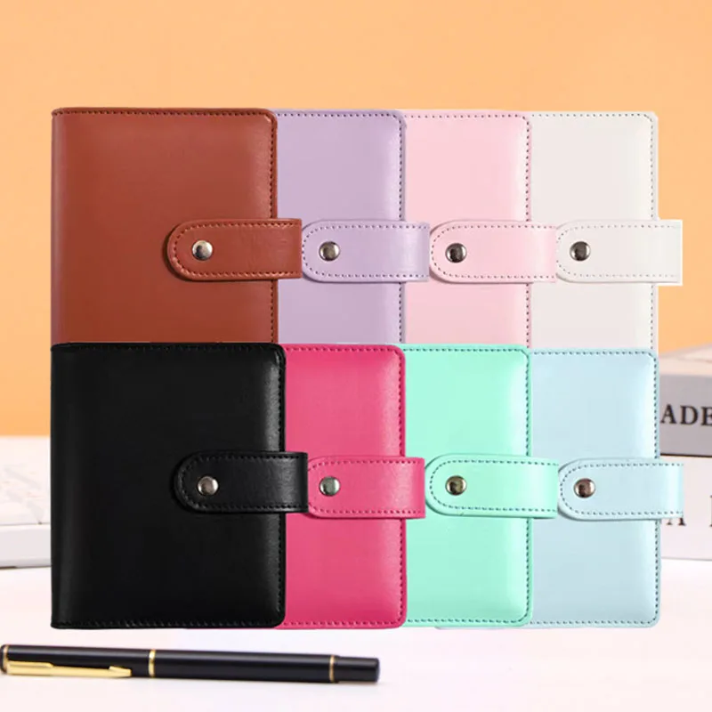 Imagem -03 - Leather Orçamento Binder Notebook Caixa Envelopes Sistema Grupo Bolsos para Dinheiro Saving Bill Organizador Presentes a6 pu