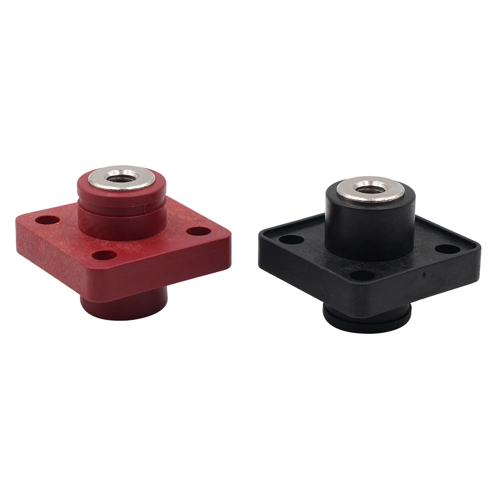 1pc 120A New Product Red and Black Through-Wall  Energy Storage  Copper  Connector M6 Threaded