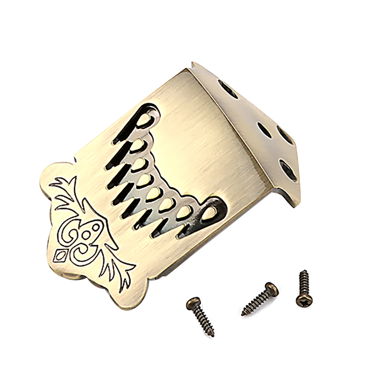 1Pc Metal Feather Pattern Mandolin Tailpiece Replacement For 8 String Mandolin Instrument Accessories