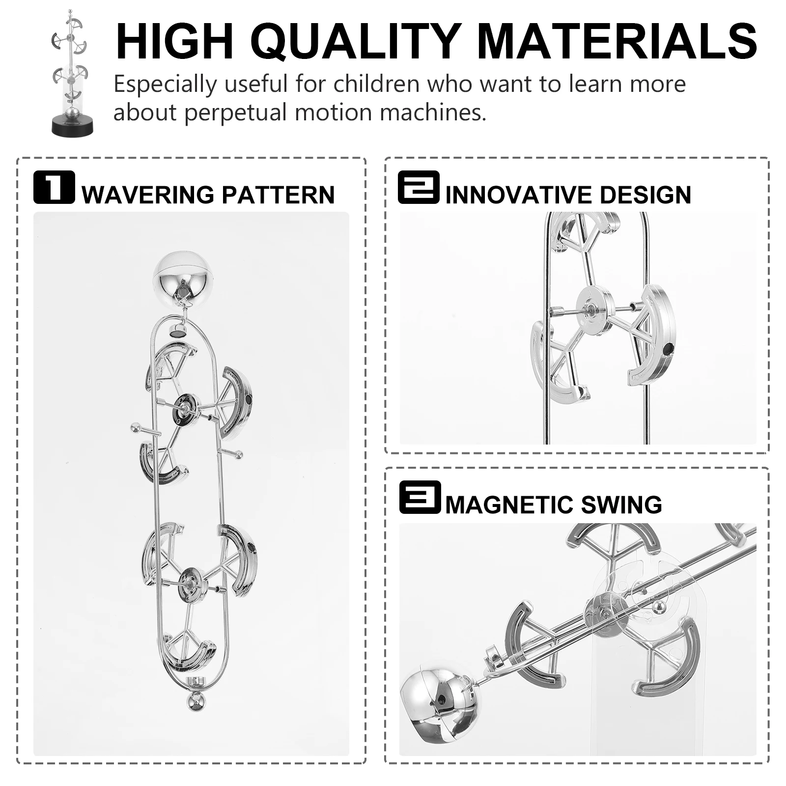 

1pc Perpetual Motion Instrument Desktop Decoration Science Office Desk Adornment Perpetual Desk Home Decoration Gift Outer Space