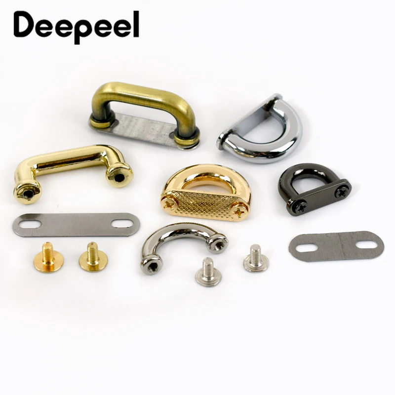 Deepeel 5/10Pcs Metal Buckles Arch Bridge D Ring Connector Clasp Bag Strap Belt Hanger Hooks Leather Craft Hardware Accessories