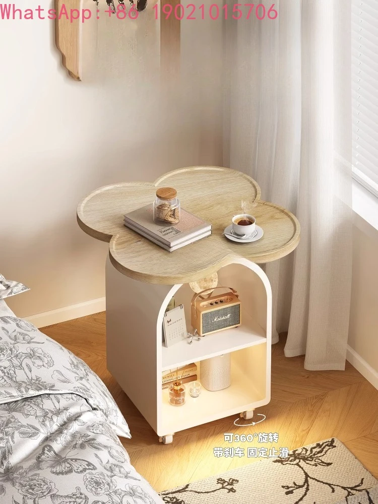CL Four-Leaf Clover Bedside Small Household Bedroom Bedside Storage Bedside Shelf Side Table