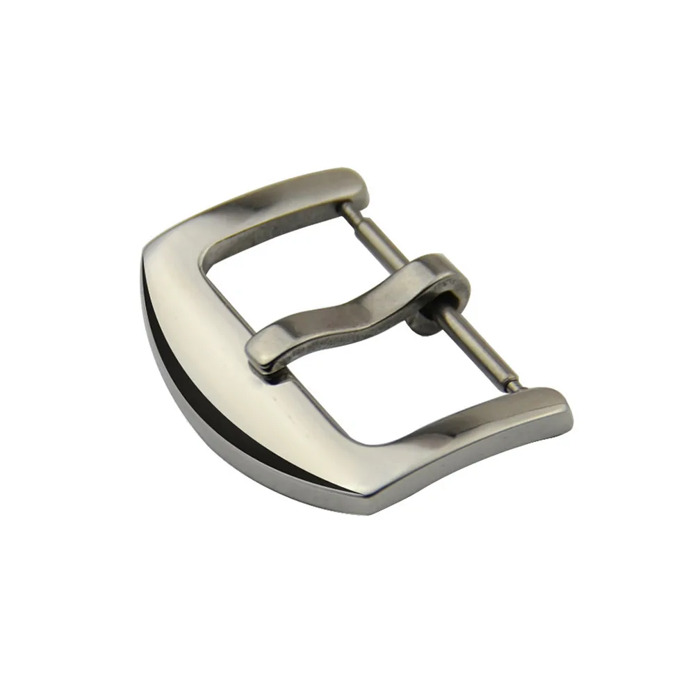 Polished Brushed Stainless Steel Watch Buckle 16mm 18mm 20mm 22mm 24mm 26mm Watch Band Strap Universal Silver Metal Watch Clasp