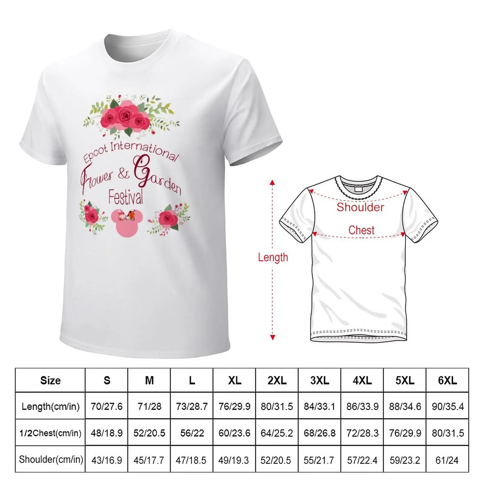 Epcot International Flower and Garden Festival T-Shirt vintage cute clothes anime mens t shirt