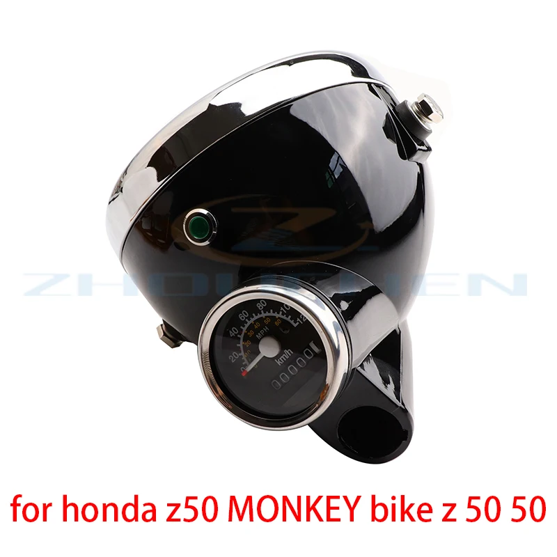 fog light motorcycle sportster farol auxiliar speedometer velocimetro moto compteur instrument for honda z50 MONKEY bike z 50 50