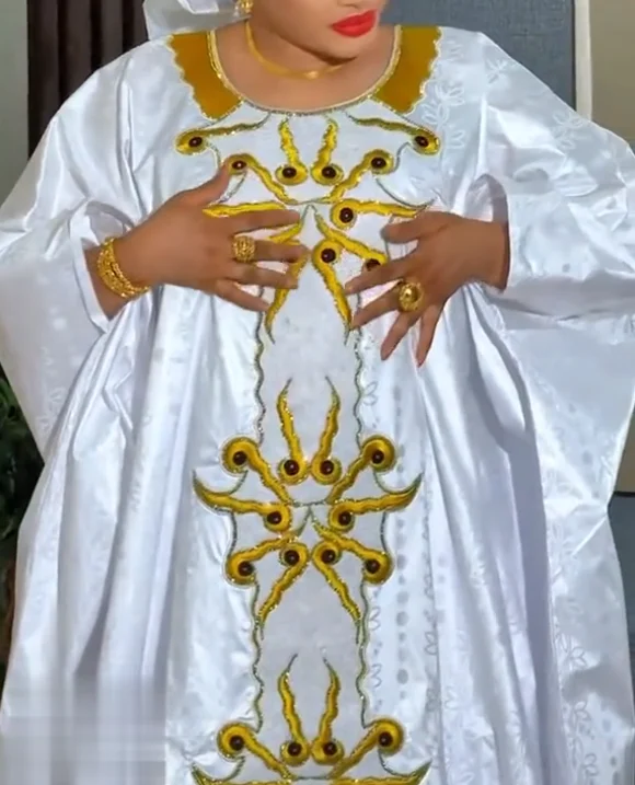 Traje Tradicional Nigeriano H&D para Mujer, Vestidos Bordados Turcos, Vestidos de Iglesia en Oferta, Vestidos Africanos para Mujer