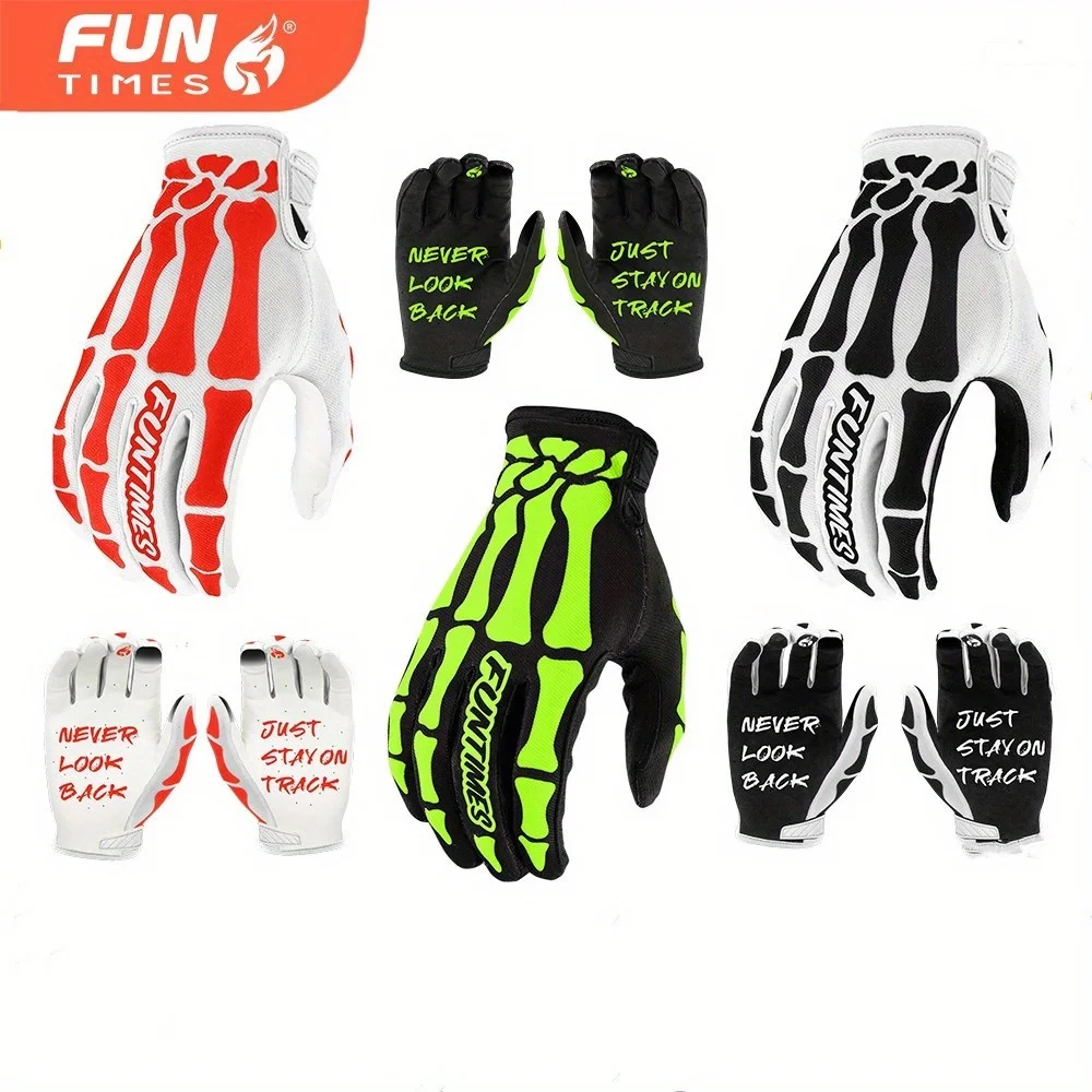 

FUNTIMES new riding gloves are suitable for motorcycles, racing bikes, mountain bikes, electric bikes, balance bikes, and more