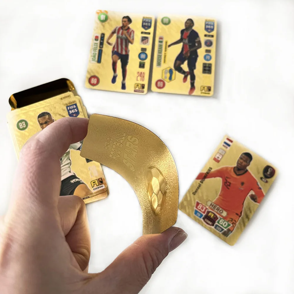 FIFA 2024 Top Pure Football Star Card Board Game Soccer Trading Cards Collection Limited Gold TCG Fan Kids Birthday Gifts Toys