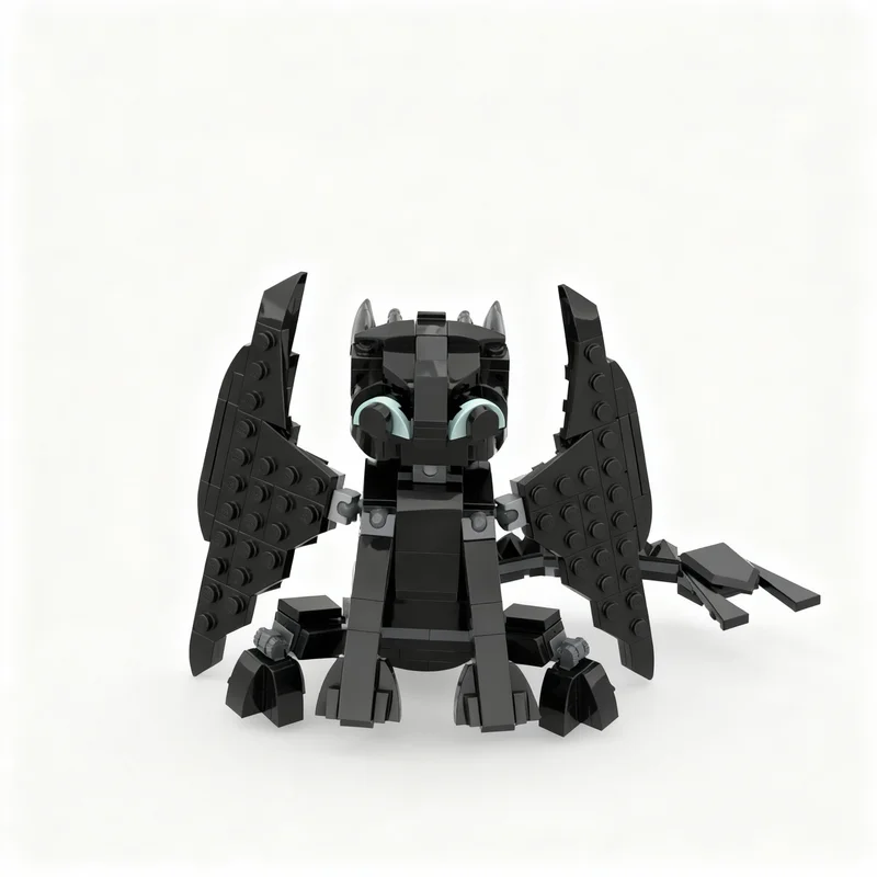 

254pcs MOC Toothless Model Building Blocks Construction Toy Christmas Gifts DIY Creative Idea Education Assemble Birthday Brick