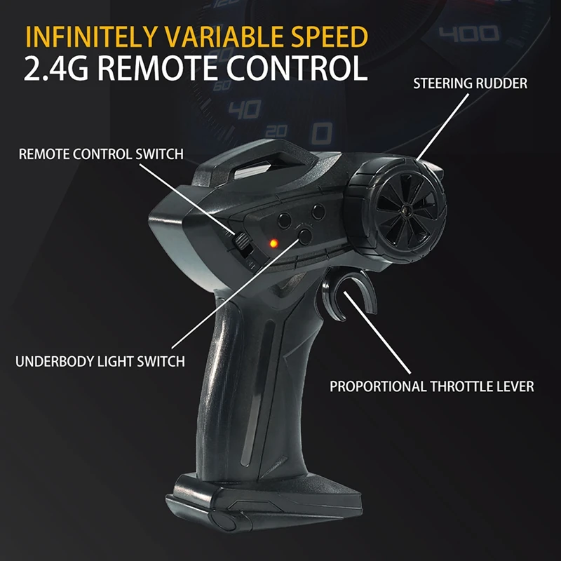 Samochód RC 2.4G 15 km/h 1/24 czterokołowy napęd o dużej prędkości samochody do driftu symulowane zabawki wyścigowe