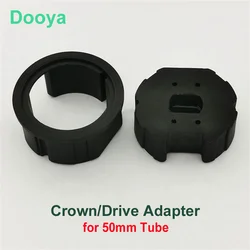 Dooya Crown+Drive Adapter for Motorized Rolling Blinds,for Dooya/Tuya tubular motor of Diameter 35mm,Dia 50mm Rolling Tube