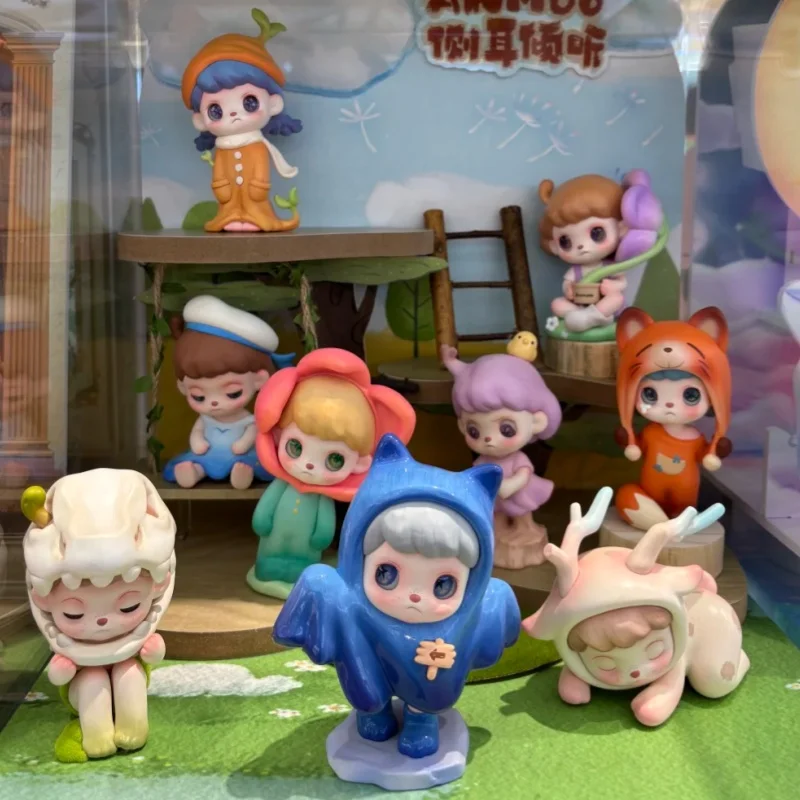 

В наличии, оригинальная серия Tntspace Amo Anmoo Listen, слепая коробка, милый мультяшный настольный орнамент ручной работы, кукла Kawaii Mystery Box, игрушки