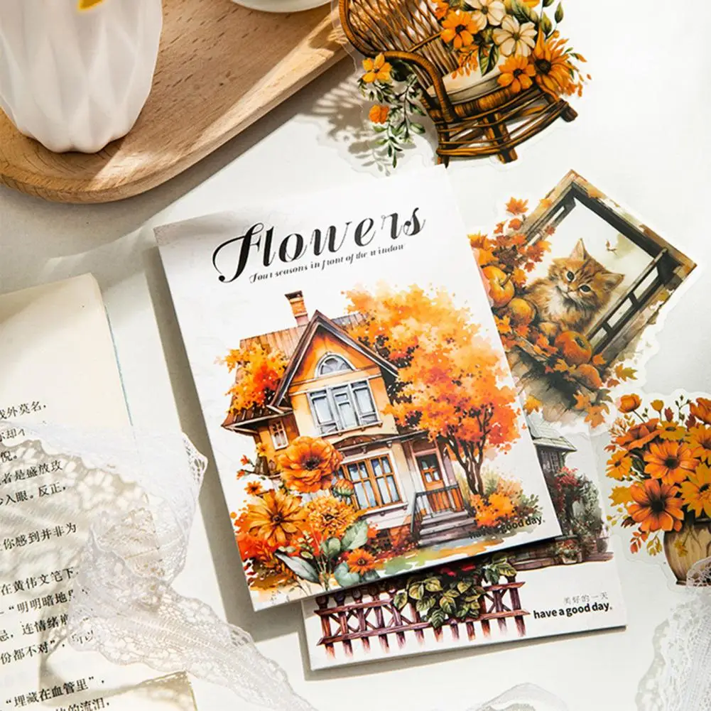 مجموعة من 30 ملصق زهور ، ملصقات زهور ، سلسلة الفصول الأربعة ، مقاومة للماء ، للفتيات المراهقات ، لابتوب ، هاتف ، لوح تزلج ، سجل قصاصات