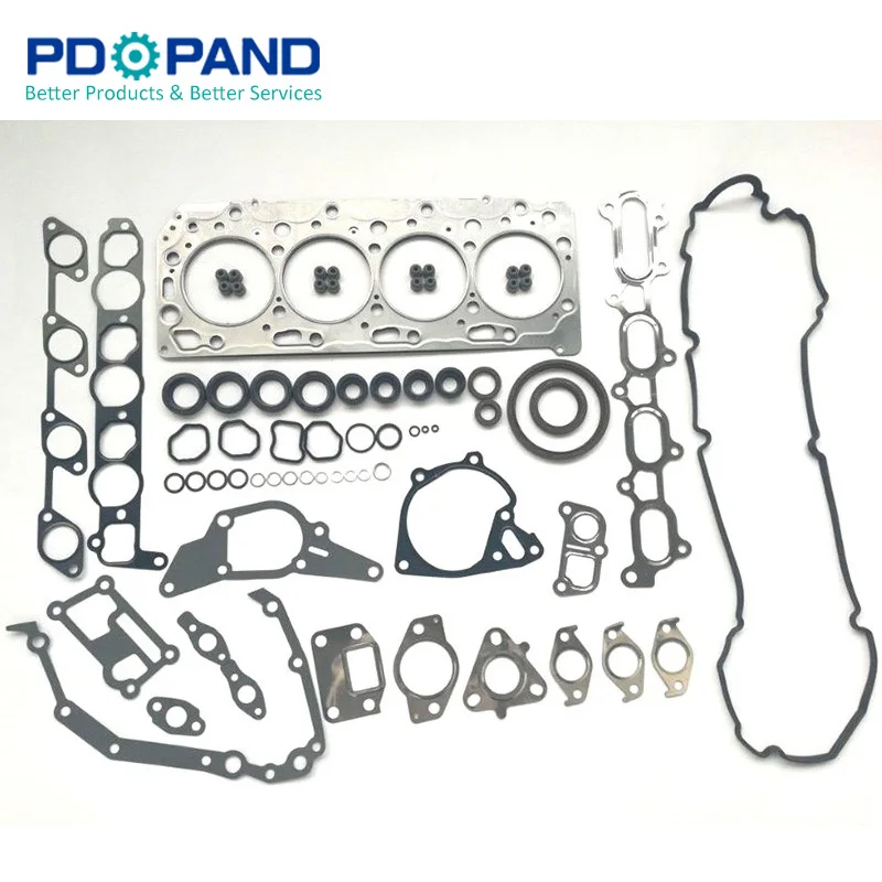 Overhaul Engine rebuilding Repair Gasket Set For Mitsubishi 4D56T 4D56U 8V 16V Pajero/SHOGUN L200 L300 L400 2477CC 2.5L