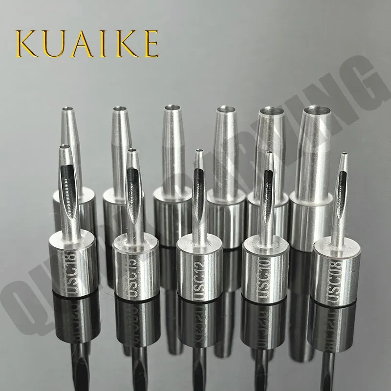 10 قطعة EMMA اللكم سكين USC ثقب اللكم آلة قطع الملحقات HSS لكمة شفرة بت الجلود اللكم لمواد الأحذية #1