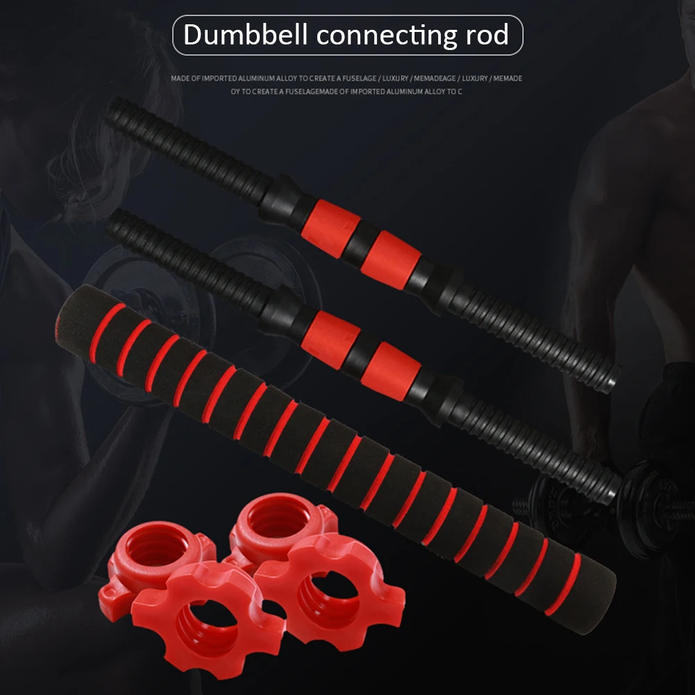 1-5Set Dumbbell Bar Set Connecting Steel Tube with Non-Slip Grip Plastic Fitness Weightlifting Training Barbell Bar for Gym Home