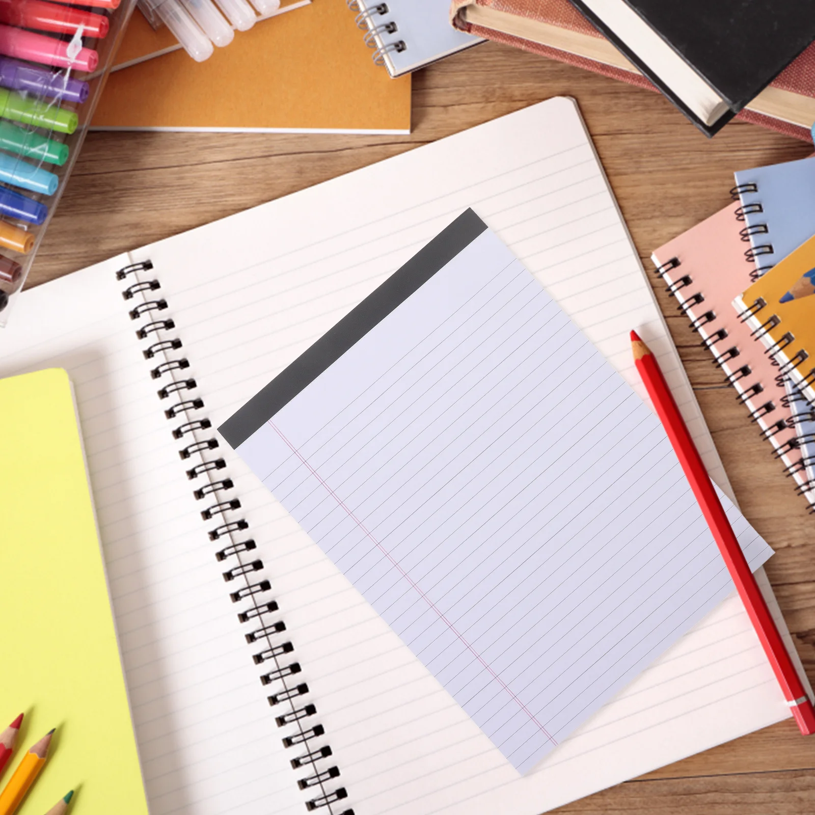 4 قطعة A4 مسطرة الكتابة المفكرة المسيل للدموع الوسادة القانونية المحمولة مذكرة ورقة لمكتب المدرسة تخطيط العمل جدول فكرة دفتر #6