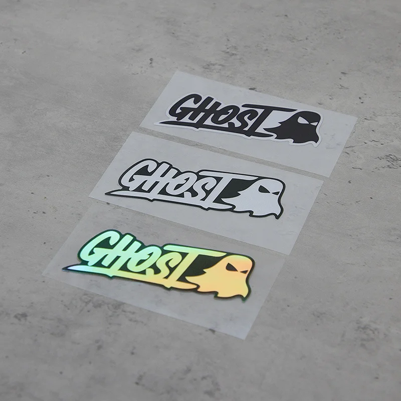 

1PC Multi-Color Ghost Waterproof Decals – Black/White/Holographic Vinyl Stickers for Auto & Daily Decor