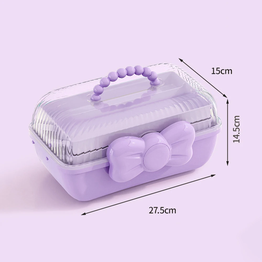 Children\'s Hair Accessories Storage Box Head Rope Hairpin Rubber Band Head Jewelry Cute Girl Jewelry Box  Hairpin Organizer Gift