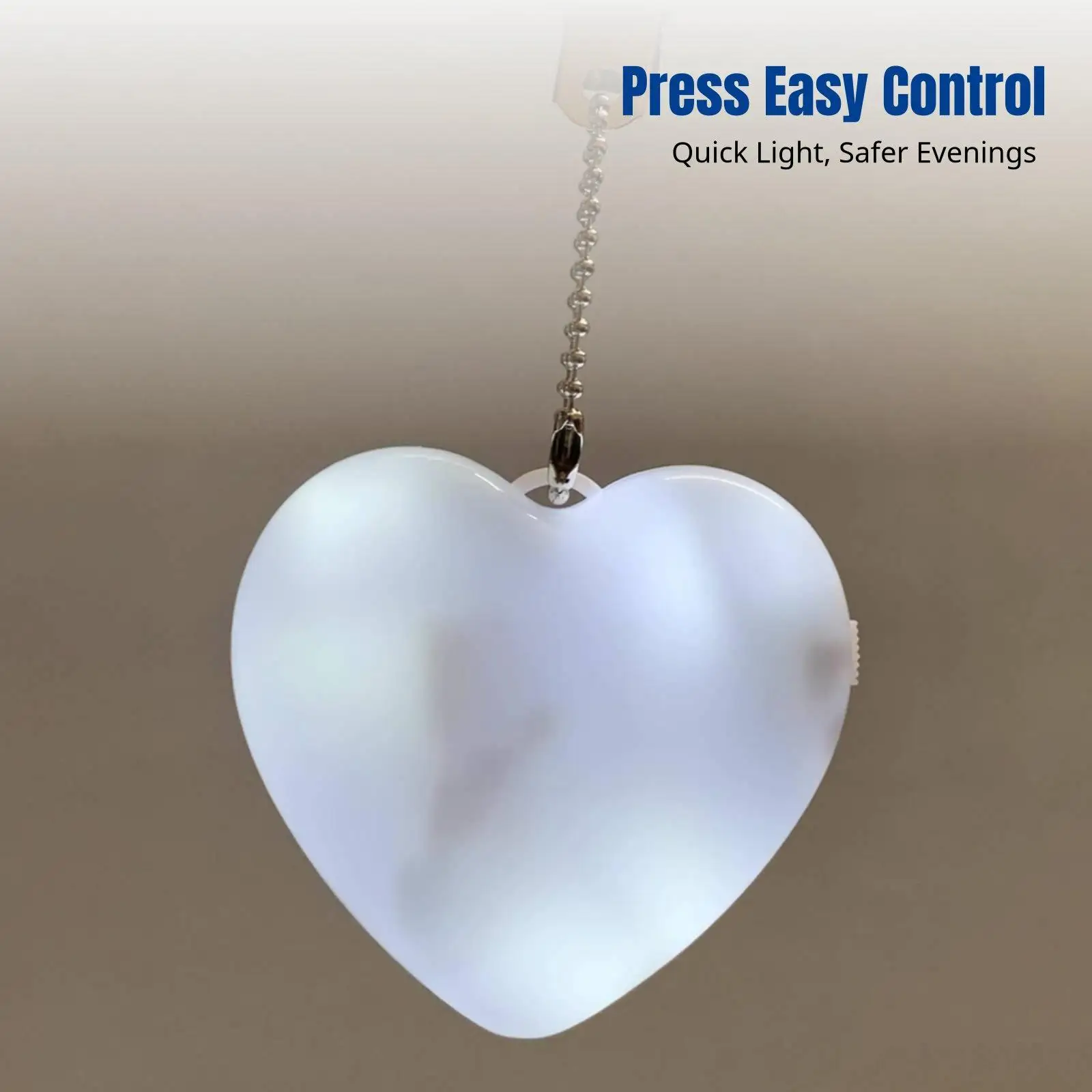 Heart Shape LED Keychain Light for Bag Purse Cute Glow Pendant Women Travel Gift Accessory