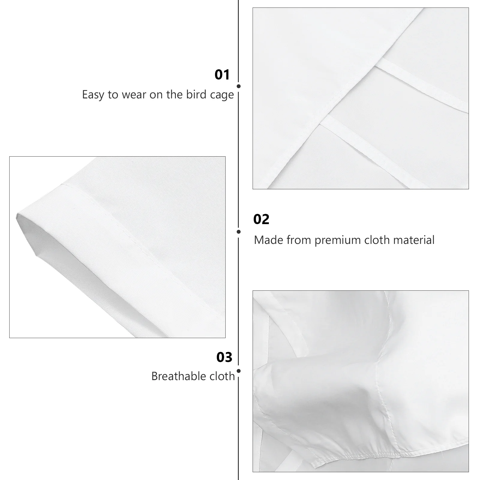 

Parrot Cage Cloth Cover Durable Elastic Prevent Splashing Out Easy to Clean Bird Cage Cover Birdcage Food Catcher