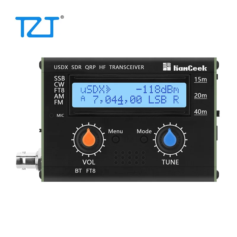 TZT HAMGEEK USDX-CW/USDX-FT8 5W usDX SDR QRP Transceiver QCX-SSB to SSB 15m/20m/40m 3-Band All Mode HF Transceiver