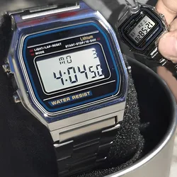 F91W Luxury Watch Waterproof Retro Digital Stainless Steel Sports Military Watches Men Women Electronic Wrist Watches Clock