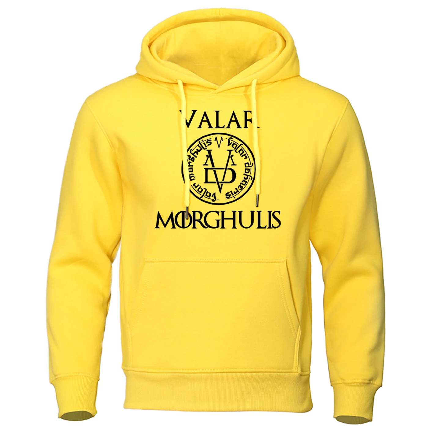 A Song of Ice and Fire Hooded Valar Morghulis Print Sweatshirts Oversized Loose Clothing Fashion Casual Long Sleeves Hoody Male