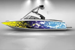 triangle irregular abstractionBoat Stickers Self Adhesive Stickers Fashion Custom Decal Vinyl Waterproof Boat Wrap Sticker Decal