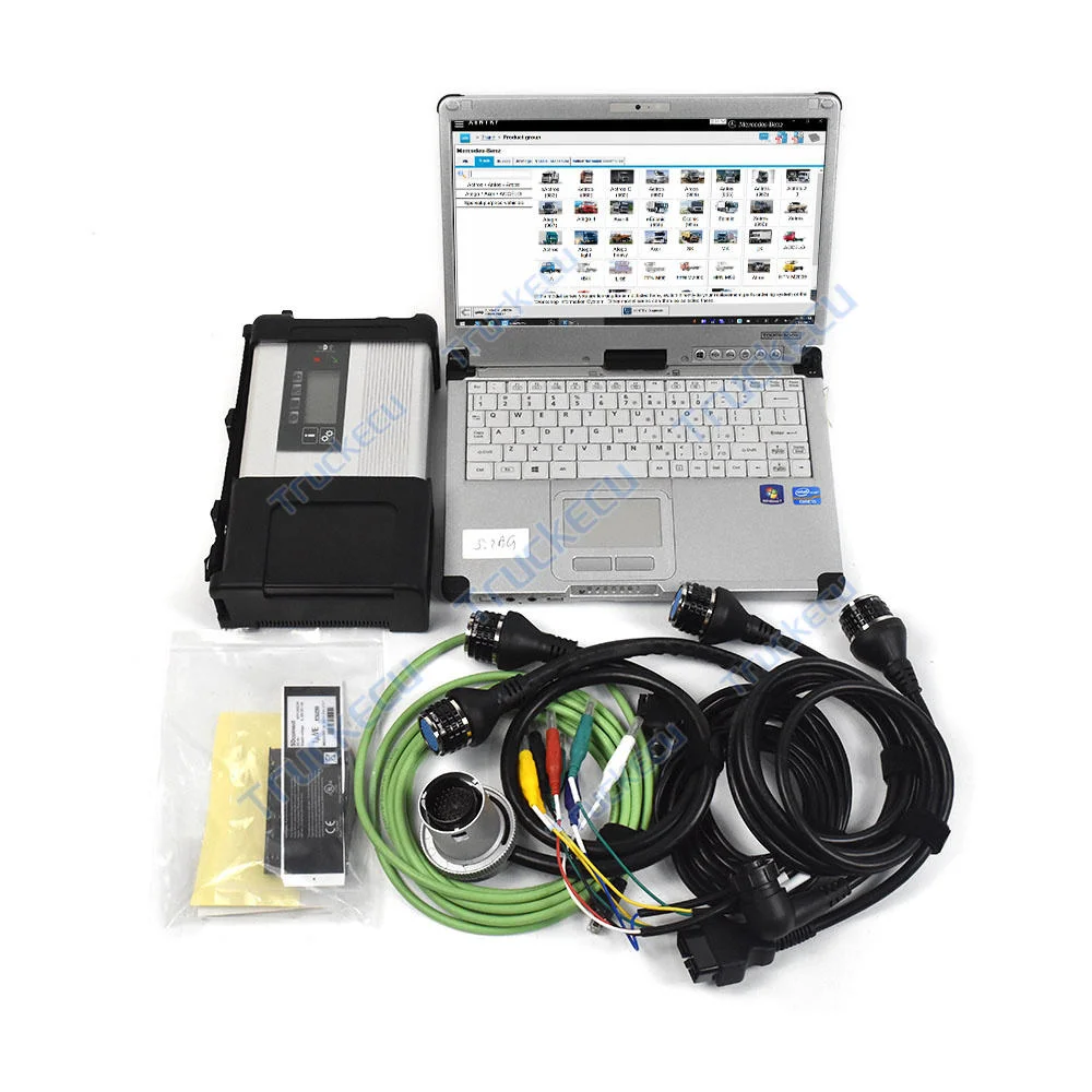 

C2 Laptop+for MB Star C5 SD Connect Multiplexer for Benz Fuso Car Truck Bus Diagnostic Tool PK C4 C6 full set