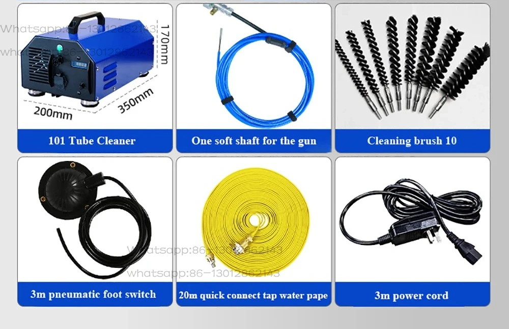 Pipe Cleaning Machine Central Air Conditioning Condenser Pipe Blockage Dredging Pipe Descaling Machine