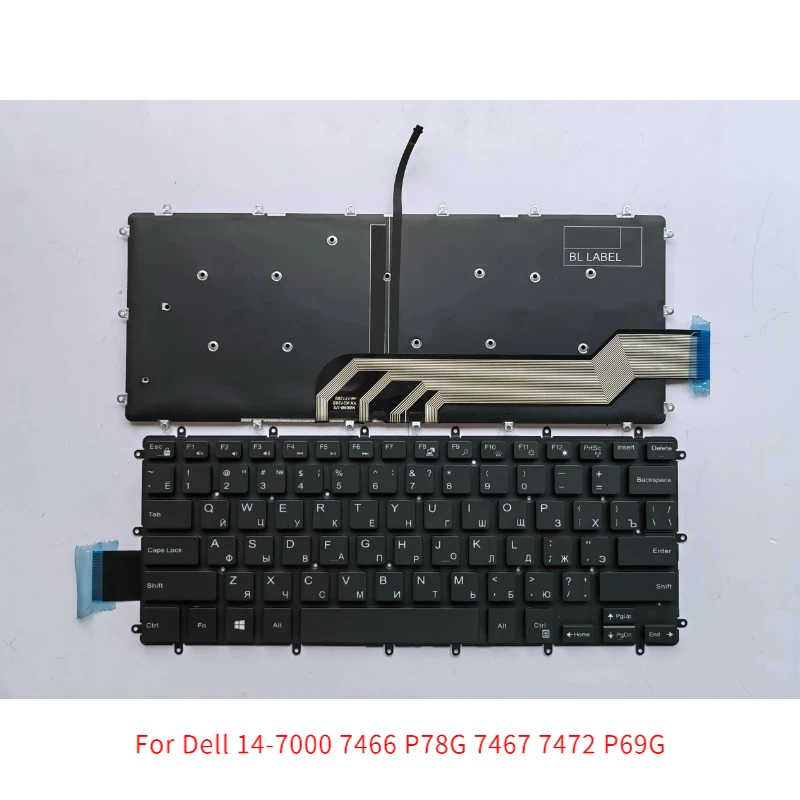 

Новая клавиатура для ноутбука Ru для Dell 14-7000 7466 P78G 7467 7472 P69G