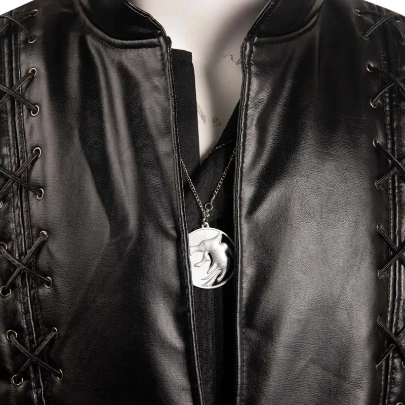 Disfraz de Geralt para adultos y hombres, traje de película de Witcher, fiesta de Carnaval de Halloween, chaleco superior de lujo, disfraz de juego de rol