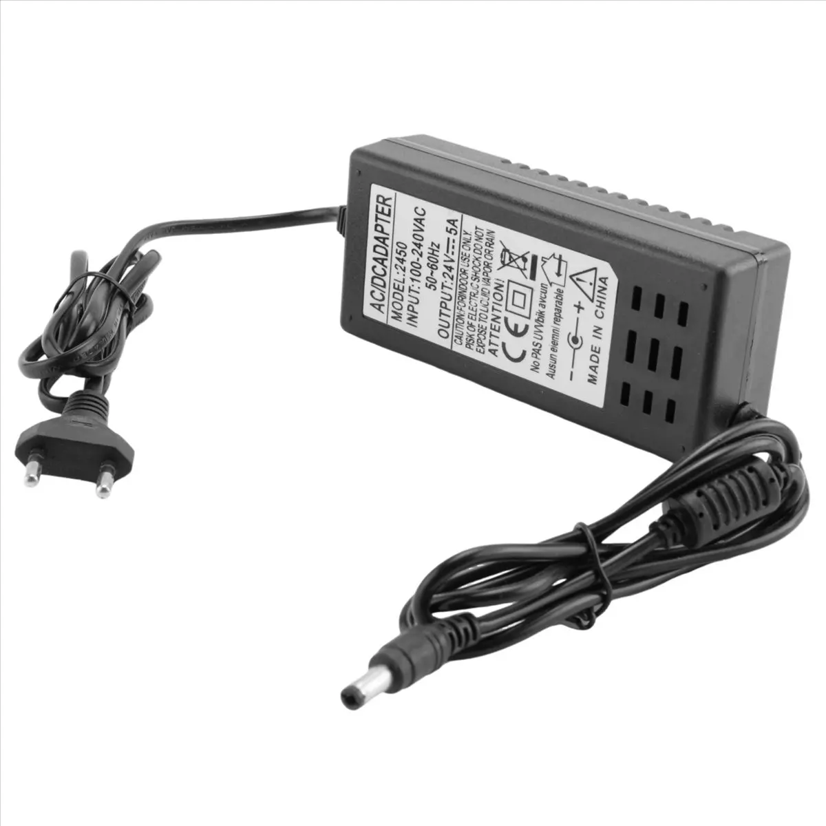 [TOP SALE] AC DC 24V 5A Power Supply Adapter Sprayer Lamp Board Water Purifier Water Dispenser Pump Power Supply EU Plug