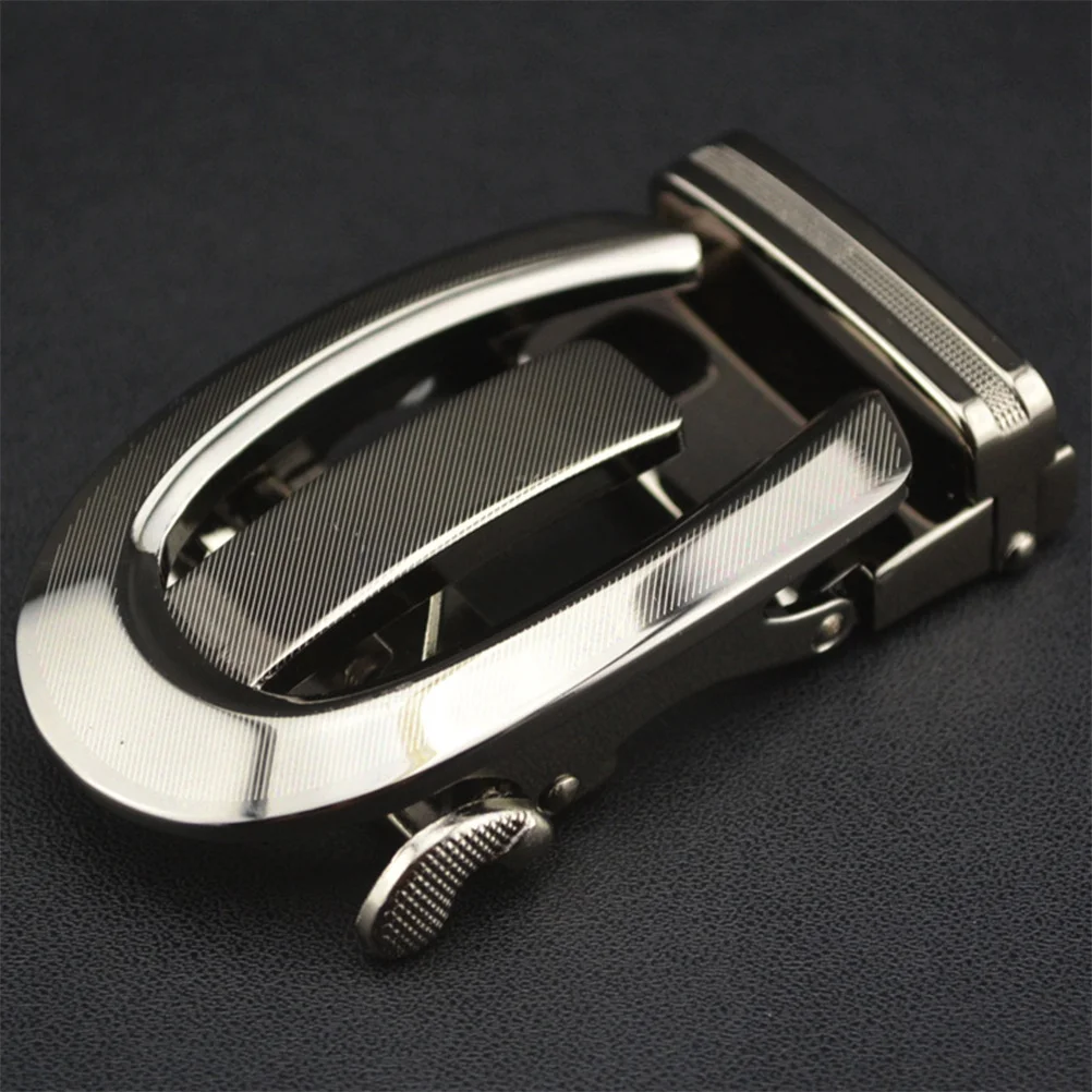 

Automatic Belt Buckle Fashion Men Business Alloy Durable Scratch Resistant Easy to Assemble Disassemble Accessory Black