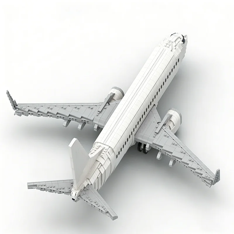 2673 pièces de briques d'avion Boeing 737-800 MOC, blocs de construction modulaires personnalisables, technologie de briques, jouet simple à monter soi-même pour enfants, cadeau de Noël